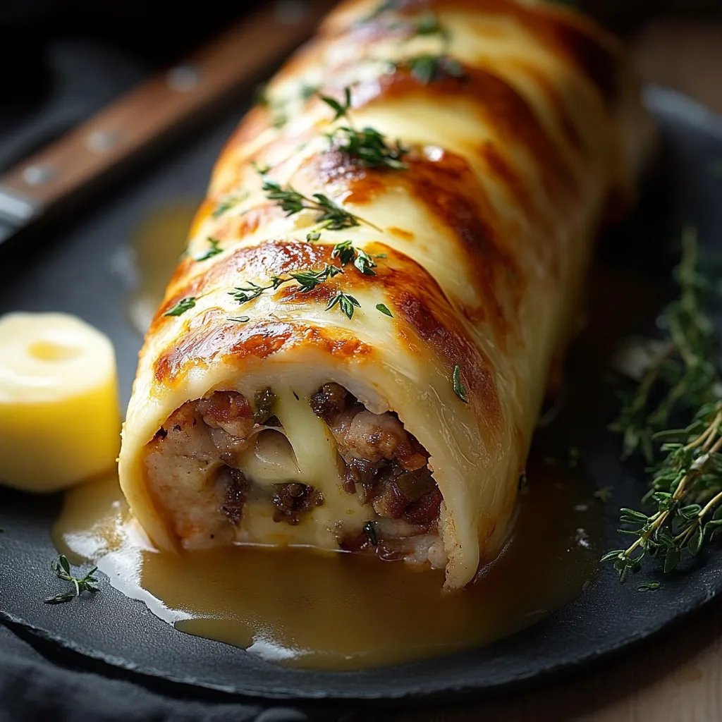 Hackfleisch-Käse-Rolle