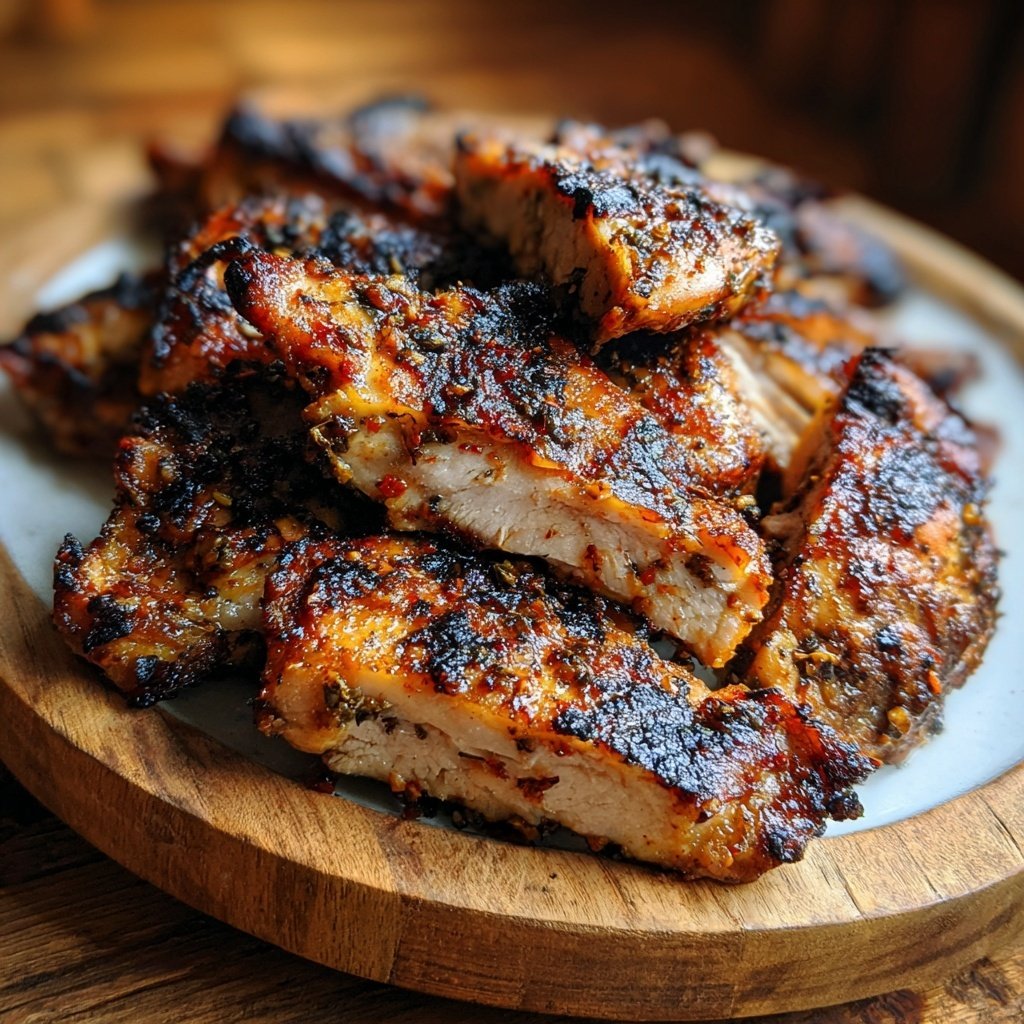 Gegrilltes Hähnchen Mit Chili Knoblauch Marinade