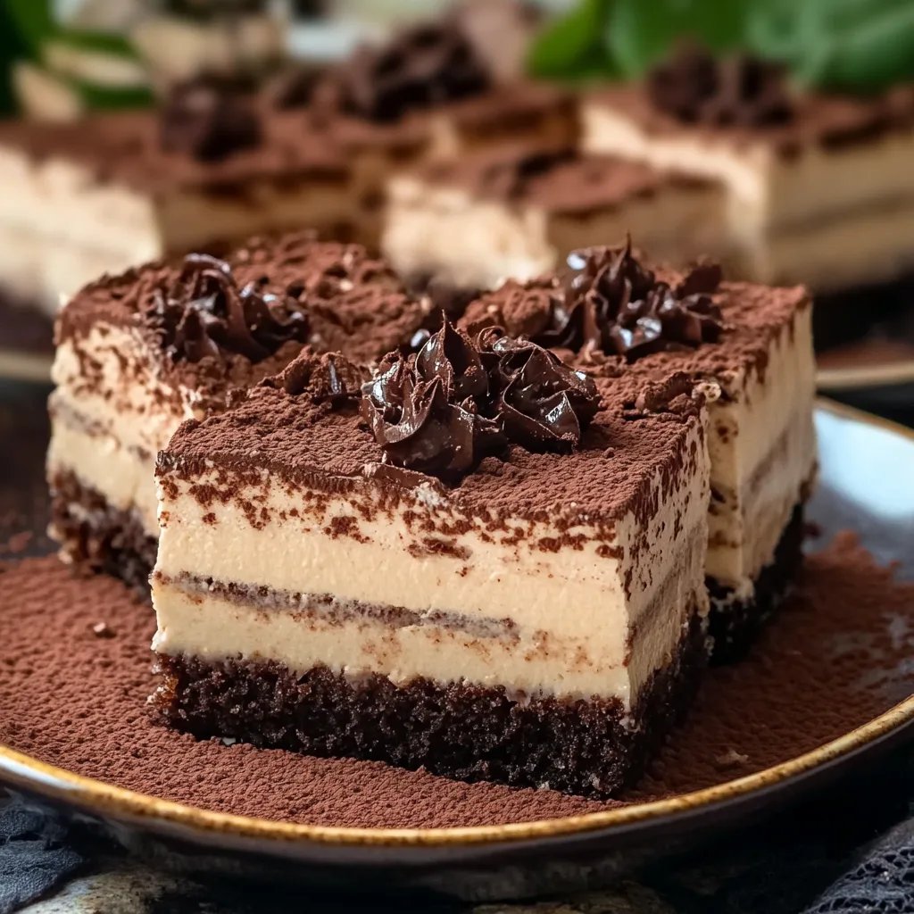 Einfache Tiramisu Brownies