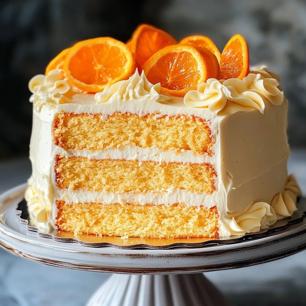 Traumhafter Orangen-Cremekuchen