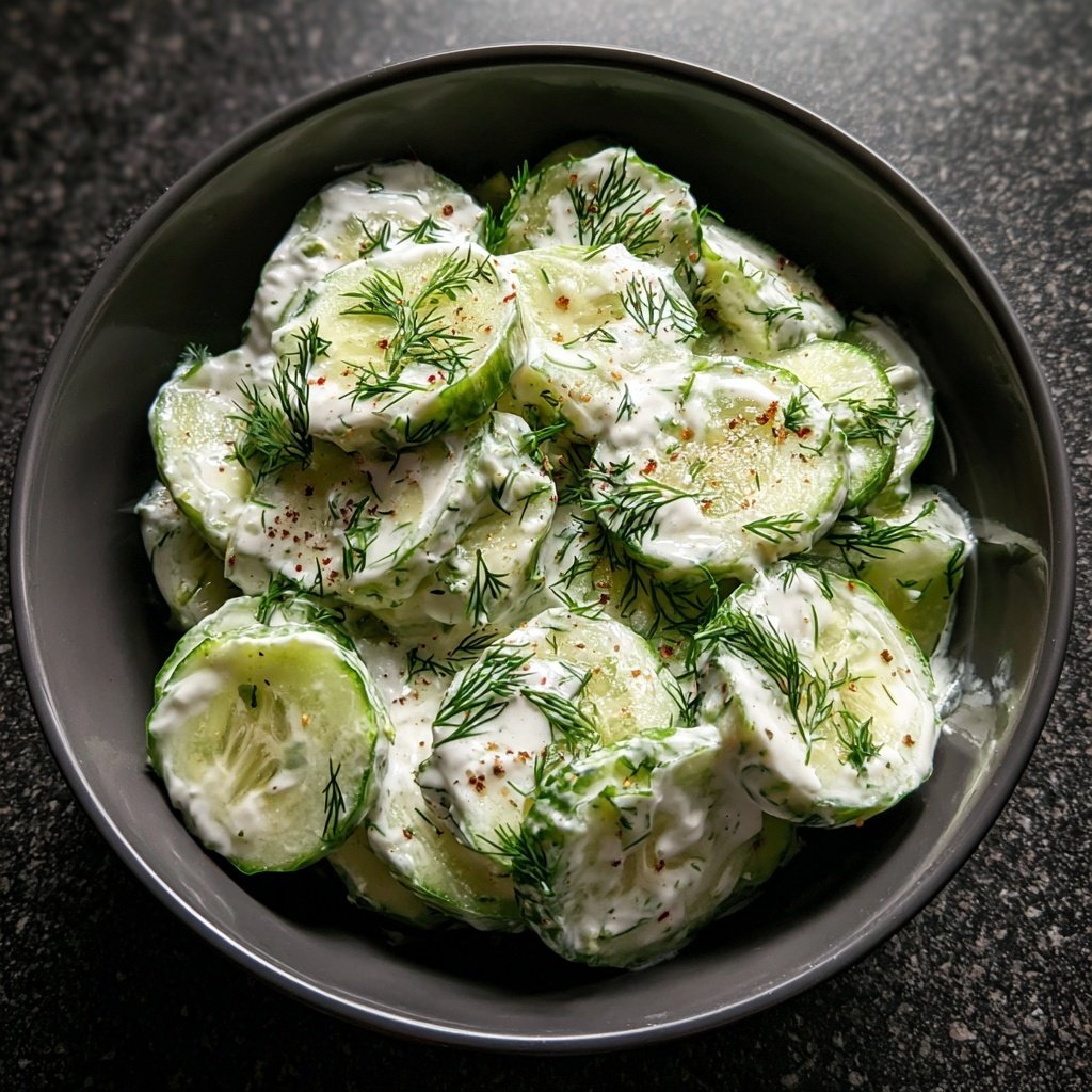 Gurkensalat mit Dill & Joghurt
