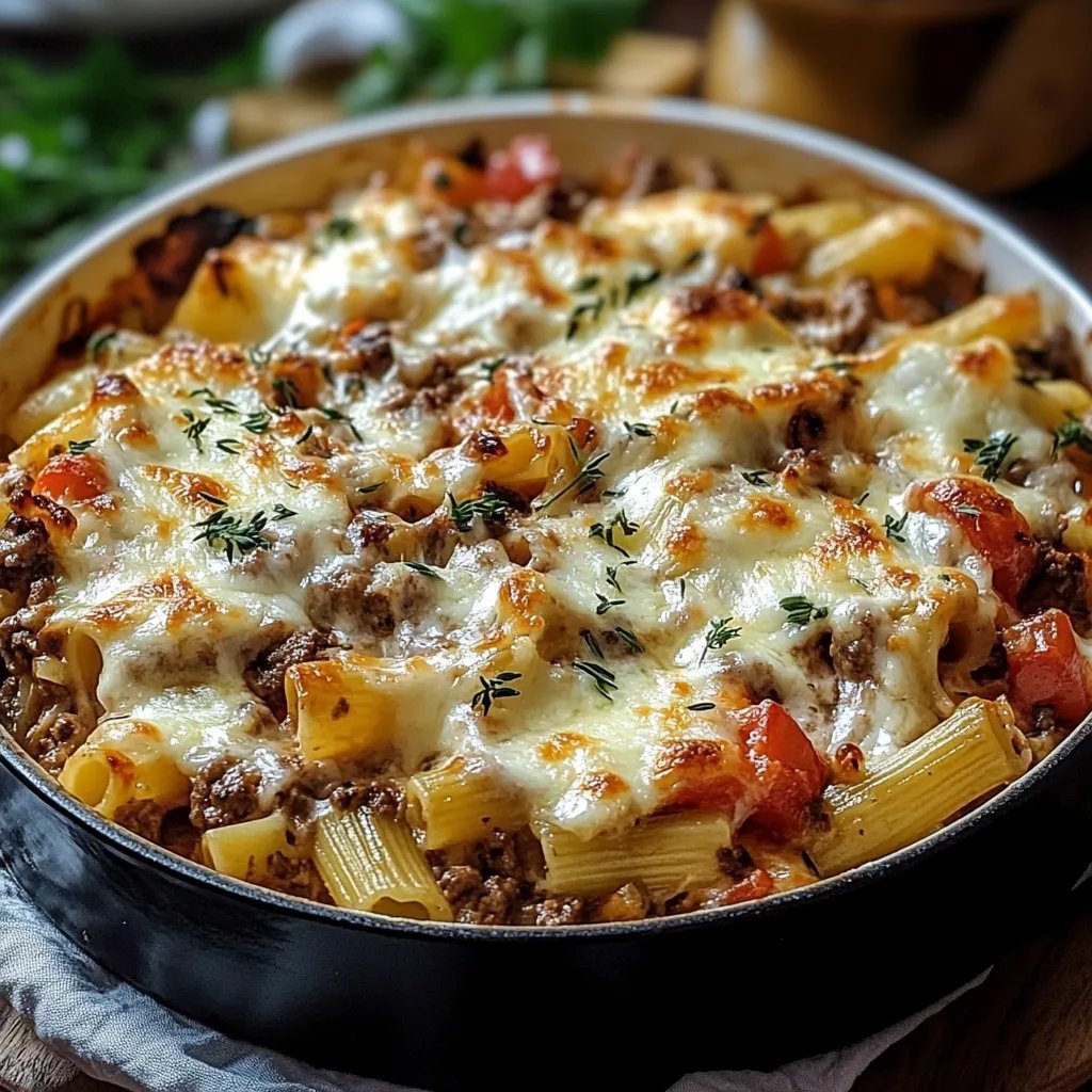 Griechischer Nudelauflauf