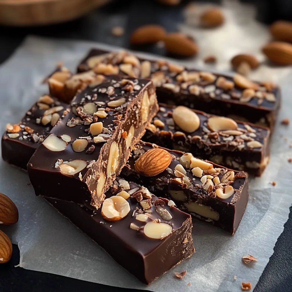 Dunkle Schokoladen Meersalz Nuss Riegel