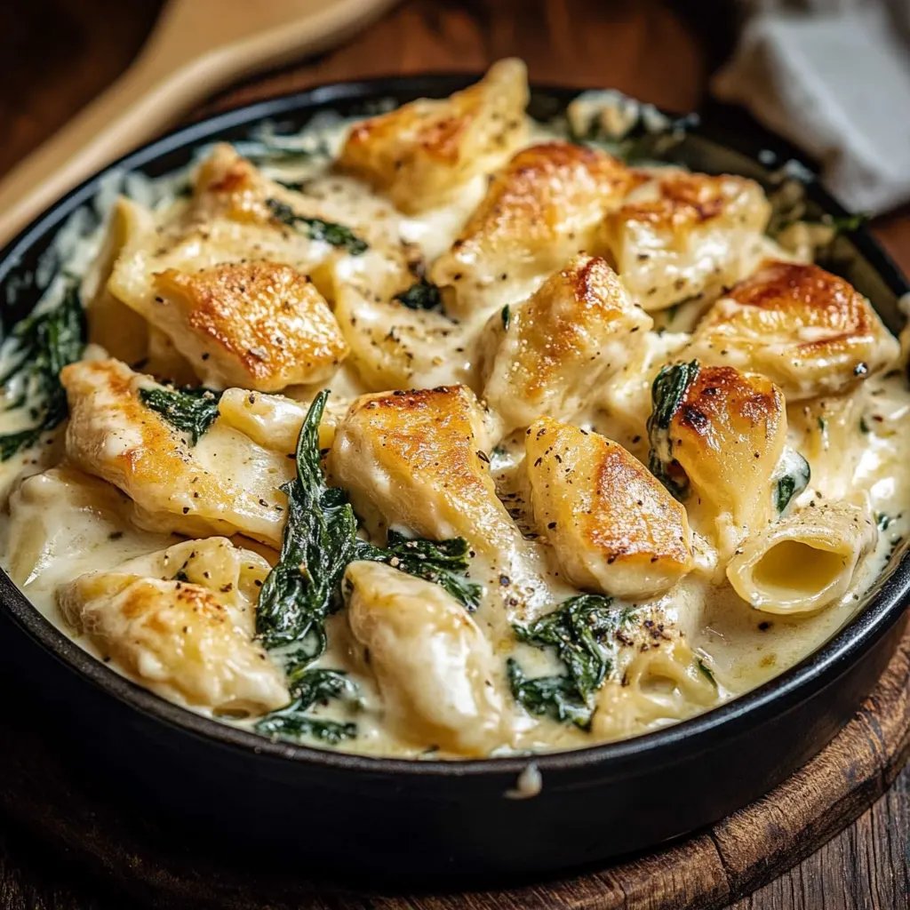 Crème-Käse-Spinat-Hähnchen