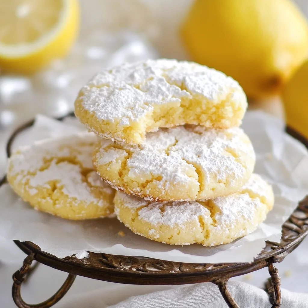 Zitronen-Crinkle-Kekse