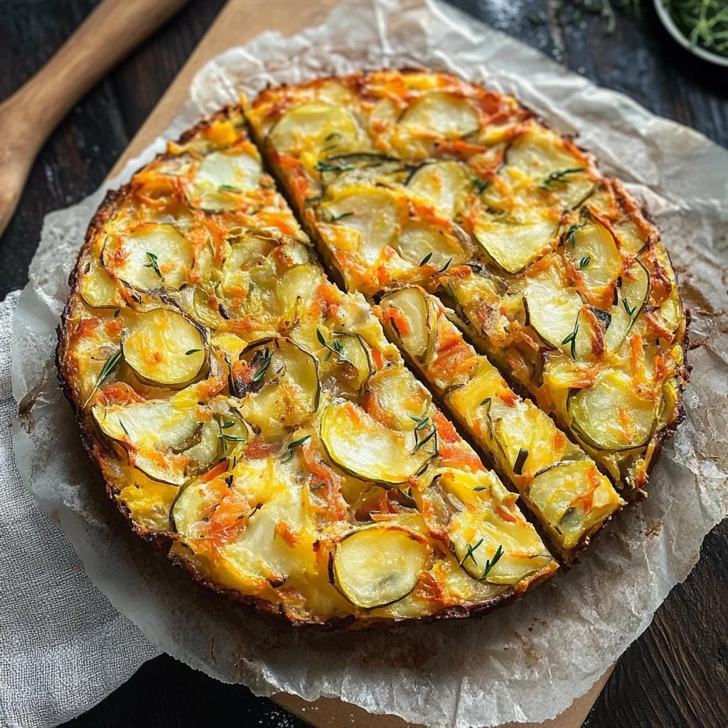 Gemüsekuchen mit Kartoffeln