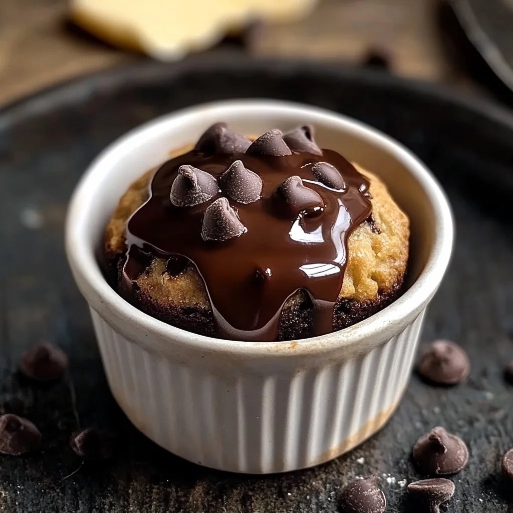Mikrowellen-Schokoladenkeks im Becher