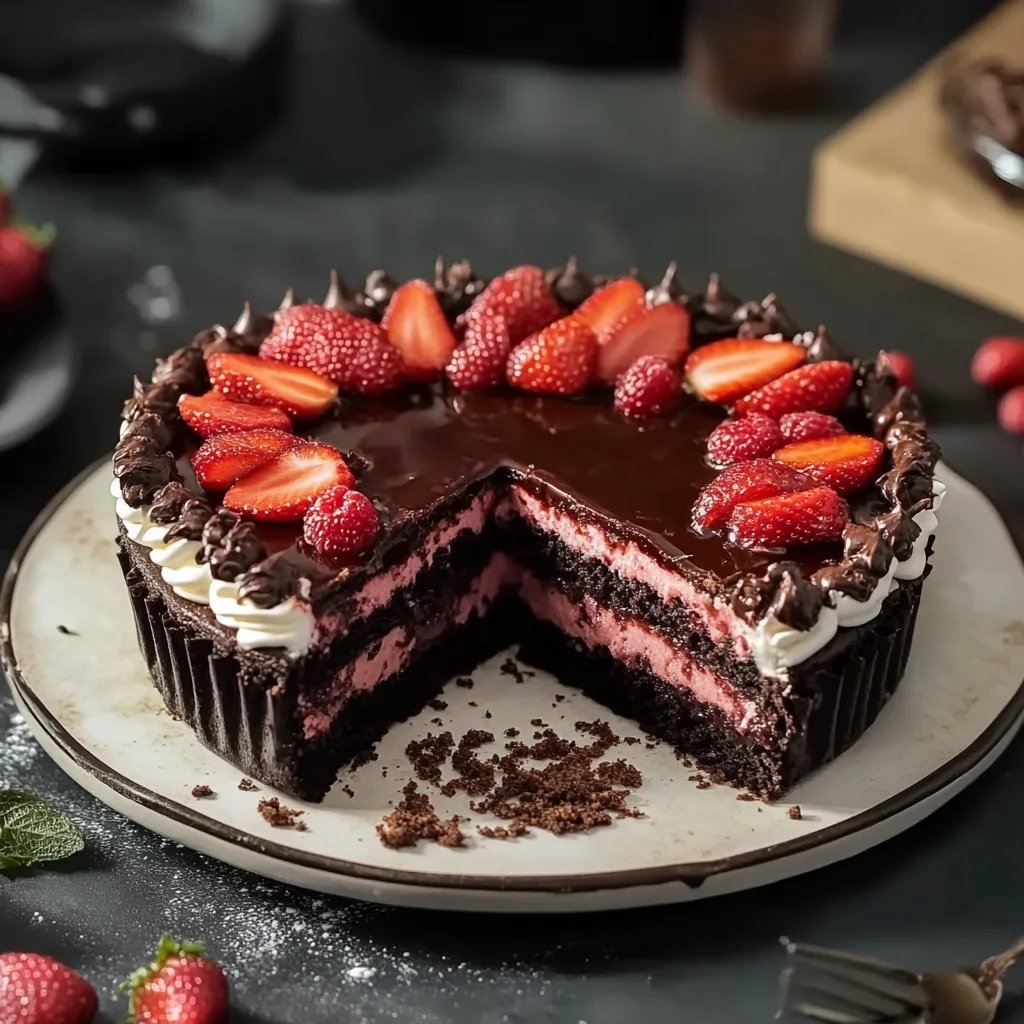 Erdbeer-Schokoladenkuchen